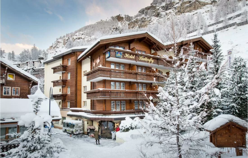 Hotelgebouw in Zermatt